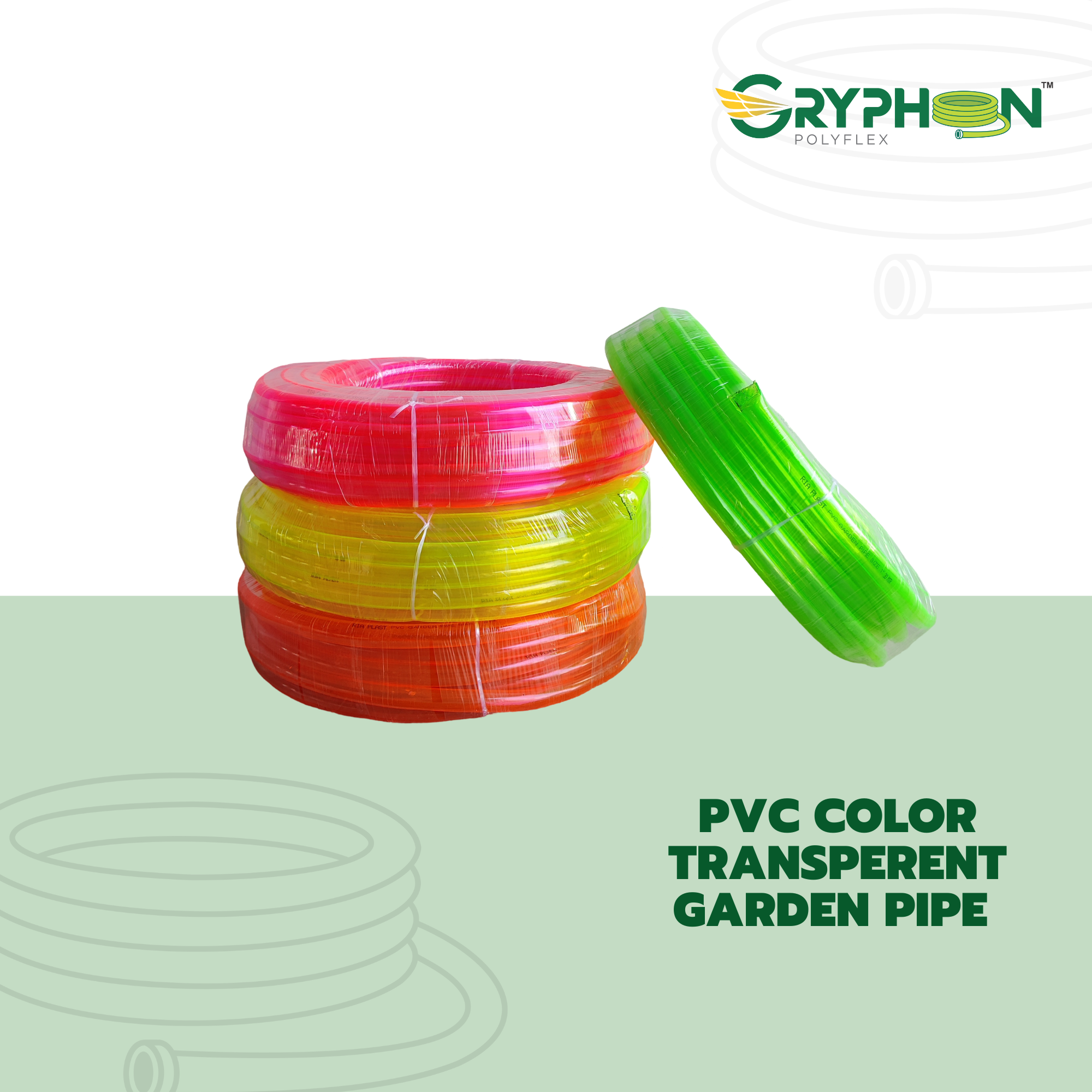 pvc color transparent pipe